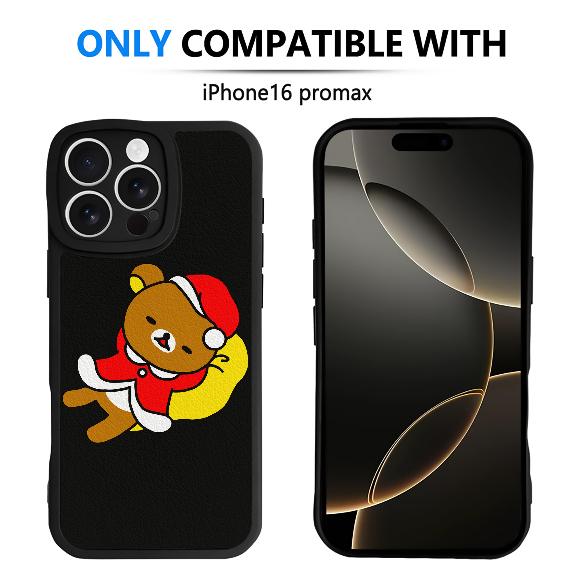（画像用） リラックマ リラックマ キイロイトリ Rilakkuma Korilakkuma Kiiroitori 【iPhone 16シリーズ対応】シリコンスマホケース（レザー調） 材質：シリコン